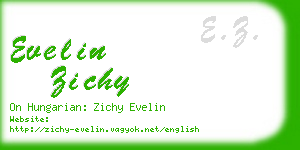 evelin zichy business card